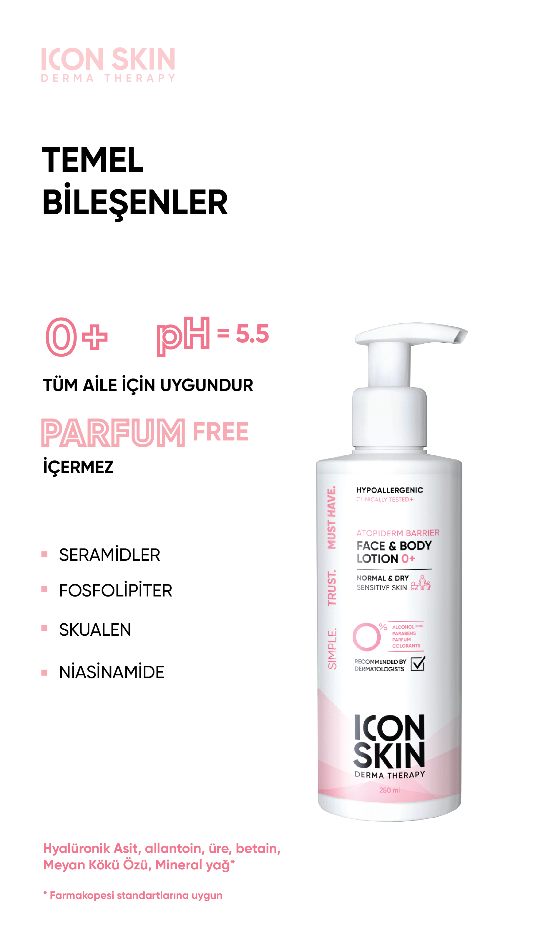 AtopiDerm Barier 0+ Atopik Ciltler için Üçlü Etki Yüz&Vücüt Bakım Losyonu