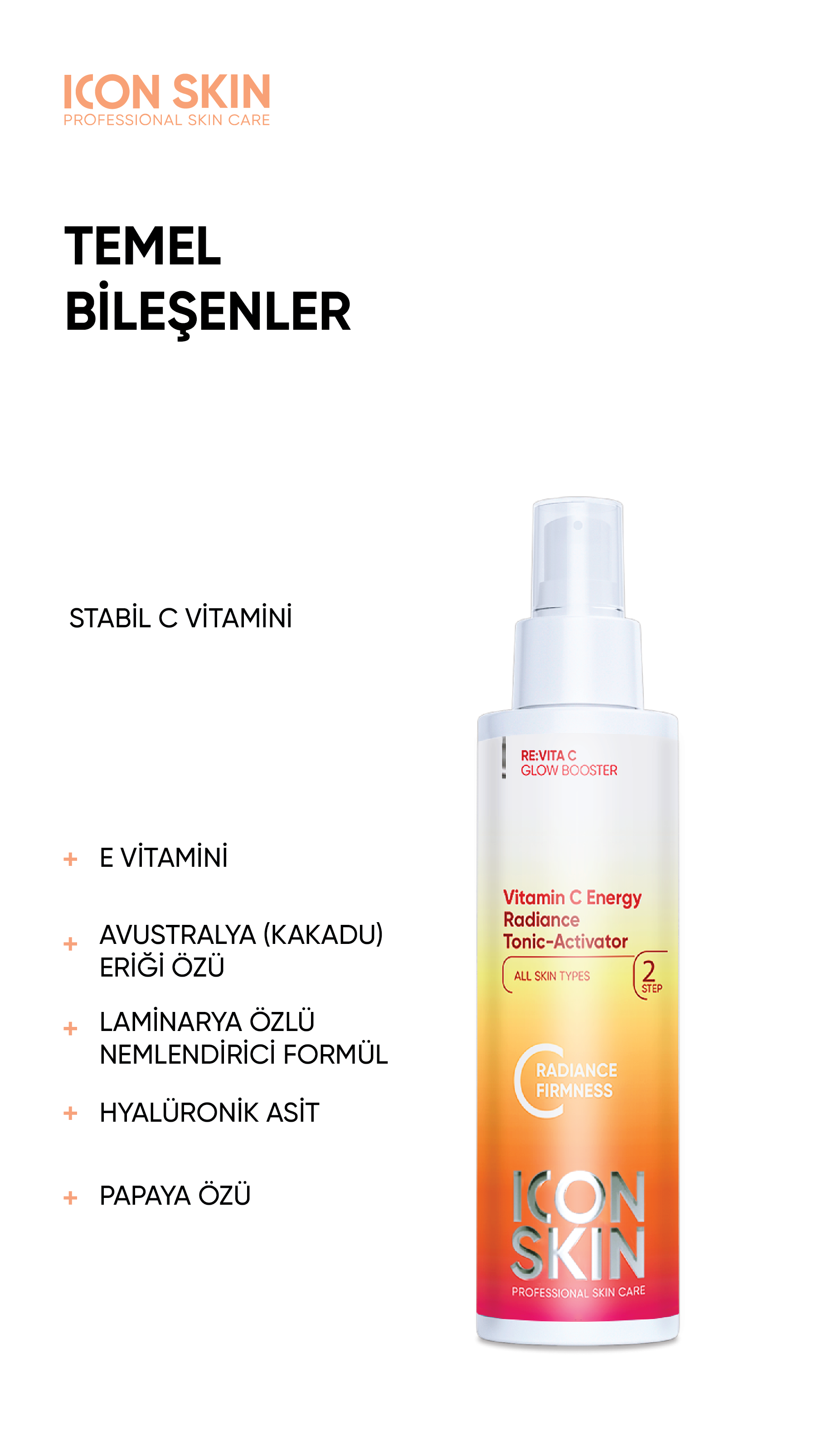 Vitamin C Energy Aydınlık ve Işıltı Veren Yüz Toniği
