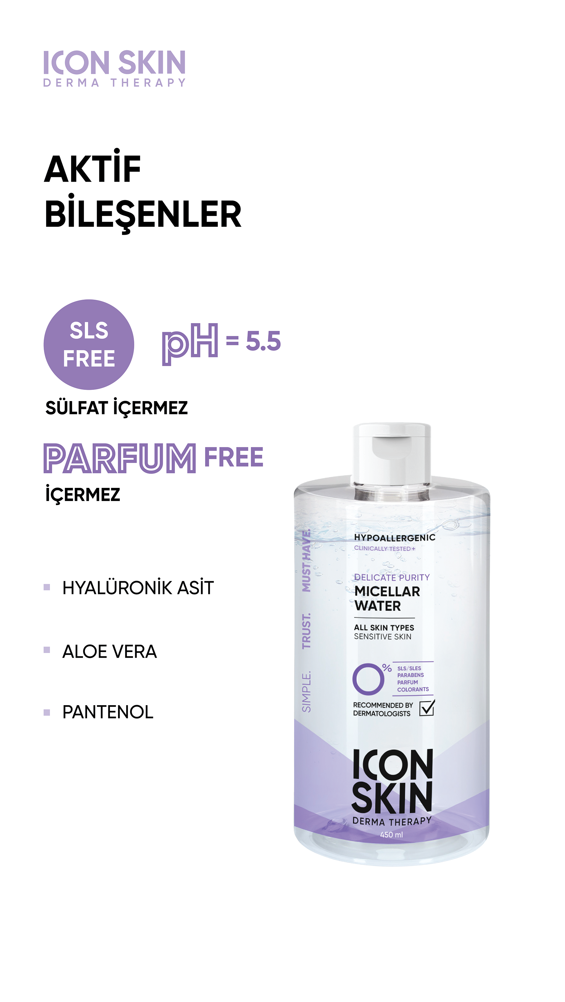 Delicate Purity Arındırıcı Makyaj Temizleyici Misel Su