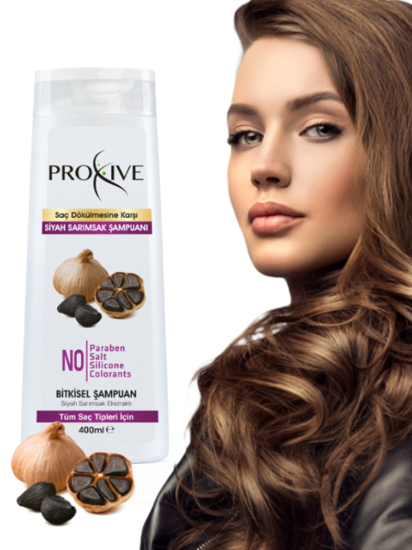 Proxive Dökülme Karşıt Bitkisel Siyah Sarımsak Şampuanı 400 ml