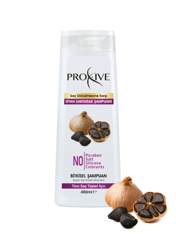 Proxive Dökülme Karşıt Bitkisel Siyah Sarımsak Şampuanı 400 ml