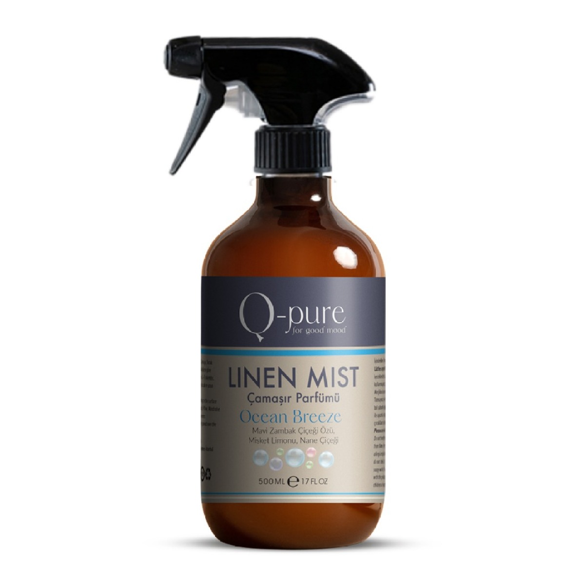 Q-PURE Linen Mist Ocean Breeze Antialerjik Su Bazlı Çamaşır Parfümü 500 ml