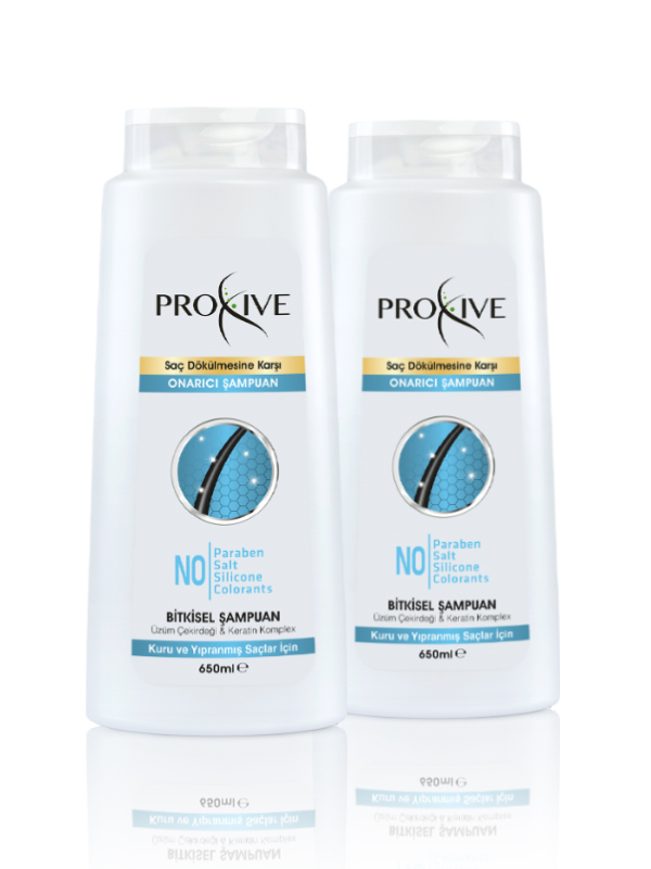 Proxive Bitkisel Onarıcı Keratin Complex Şampuan 2’li Avantaj