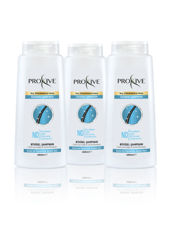 Proxive Keratin Complex Bitkisel Onarıcı Şampuan 3’lü Avantaj