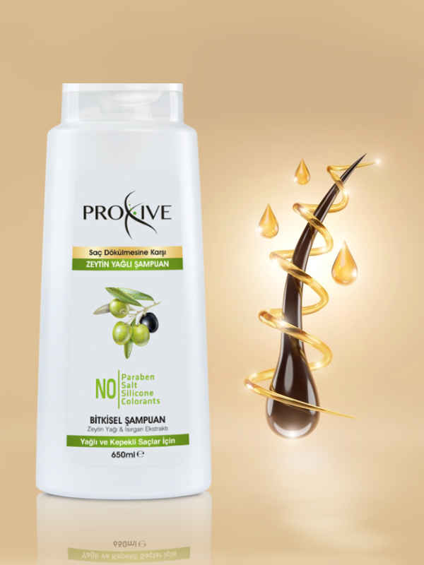 Proxive Kepek ve Kaşıntı Önleyici Bitkisel Zeytinyağlı Şampuan 650