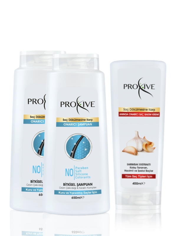 Proxive Onarıcı Keratin Şampuanı + Anında Onarıcı Saç Kremi