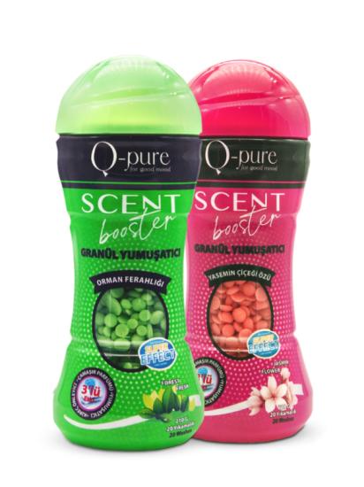 Q-Pure Organik Granül Çamaşır Yumuşatıcı & Çamaşır Parfümü 210 gr X 2’li