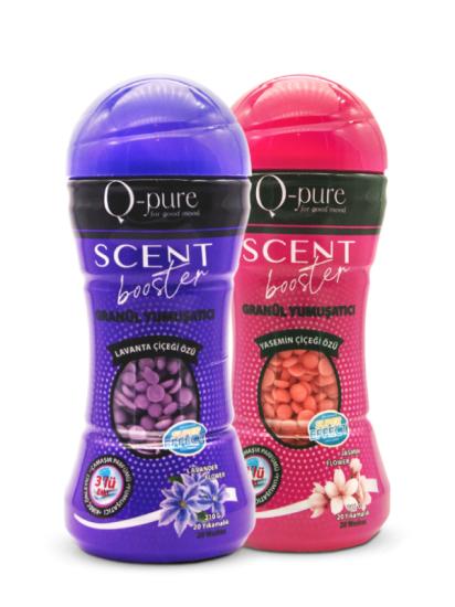 Q-Pure Organik Granül Çamaşır Yumuşatıcı & Çamaşır Parfümü 210 gr X 2’li