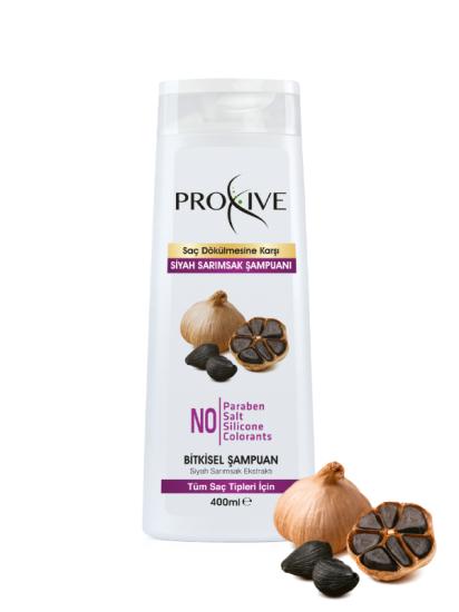 Proxive Dökülme Karşıt Bitkisel Siyah Sarımsak Şampuanı 400 ml
