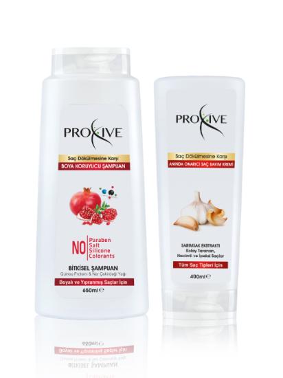 Proxive Renk Koruyucu Şampuan 650 ml + Anında Onarıcı Saç Kremi