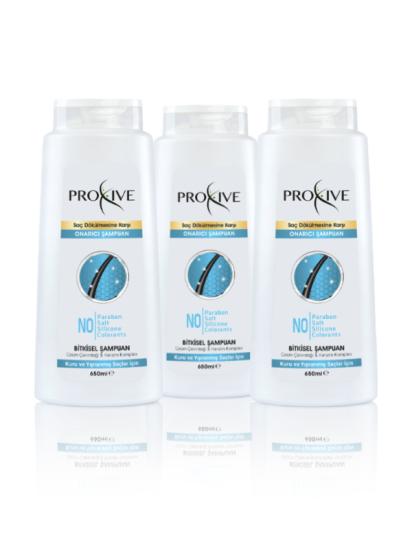 Proxive Keratin Complex Bitkisel Onarıcı Şampuan 650 ml X 3’lü