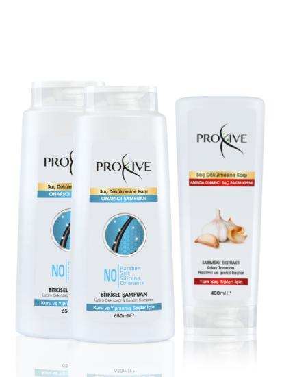 Proxive Onarıcı Keratin Şampuanı 650 ml + Anında Onarıcı Saç Kremi 400 ml